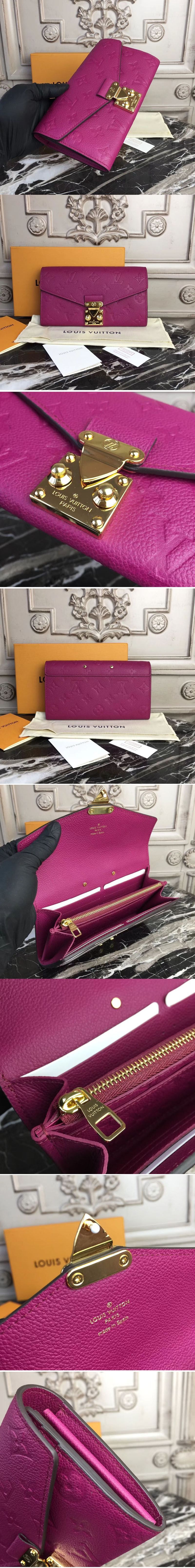 Replica Louis Vuitton M62459 Monogram Empreinte Metis Wallet Freesia