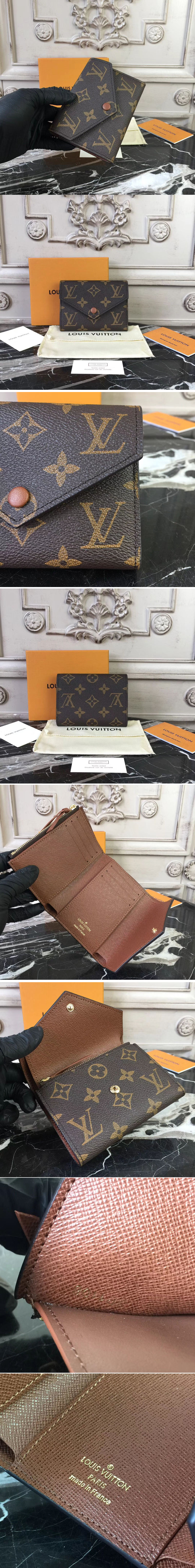 Replica Louis Vuitton M62472 Monogram Canvas Victorine Wallet Brown