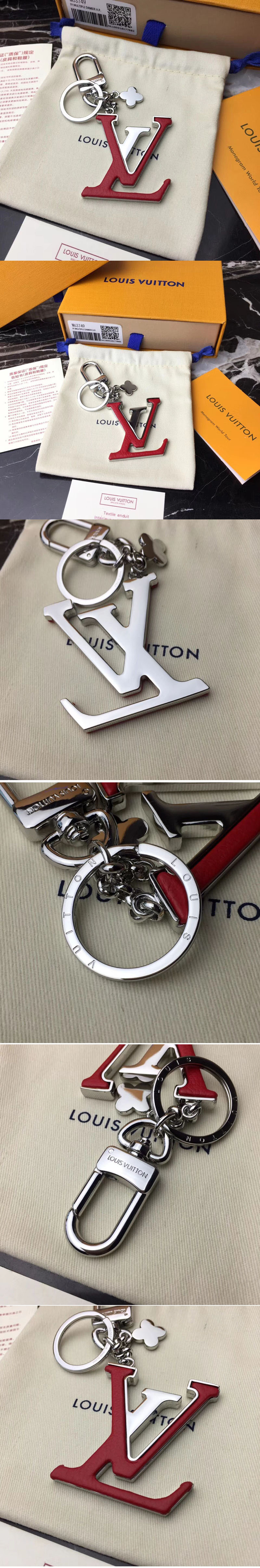 Replica Louis Vuitton M63080 LV Capucines Bag Charm And Key Holder Red