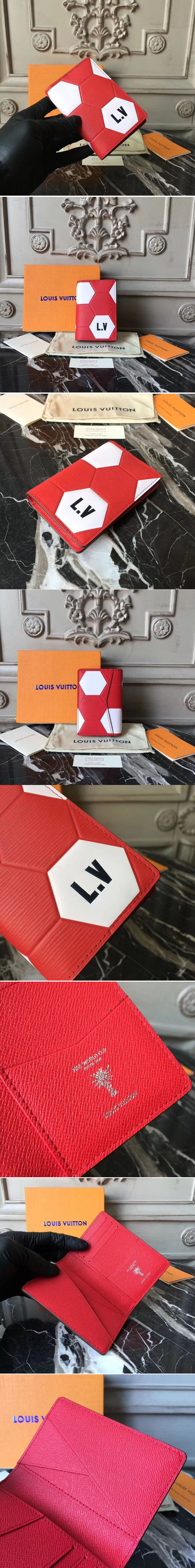 Replica Louis Vuitton M63226 Fifa World Cup 2018 Epi Leather Wallets Red