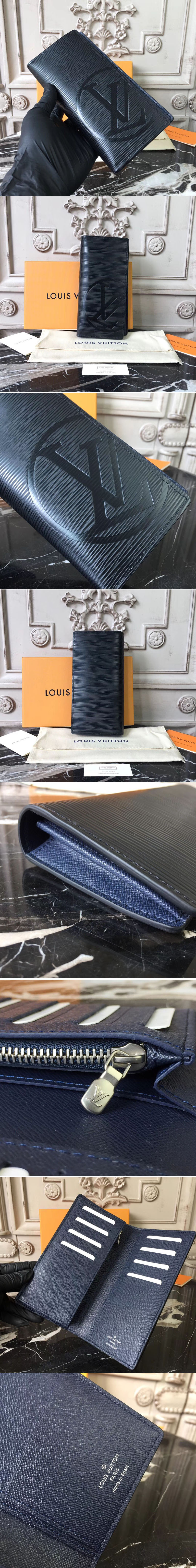 Replica Louis Vuitton M63511 Epi Leather Brazza Wallet Black