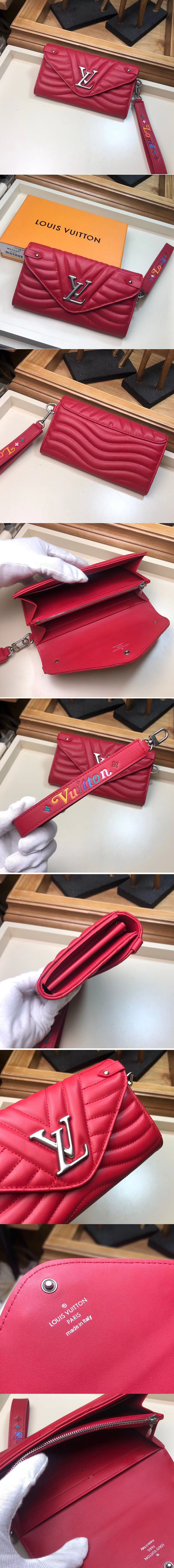 Replica Louis Vuitton M63299 LV New Wave Long Wallet Red