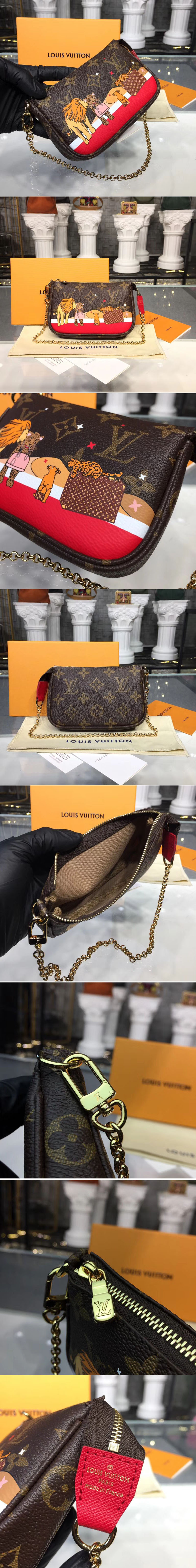 Replica Louis Vuitton M63830 LV Monogram Canvas Mini Pochette Accessoires