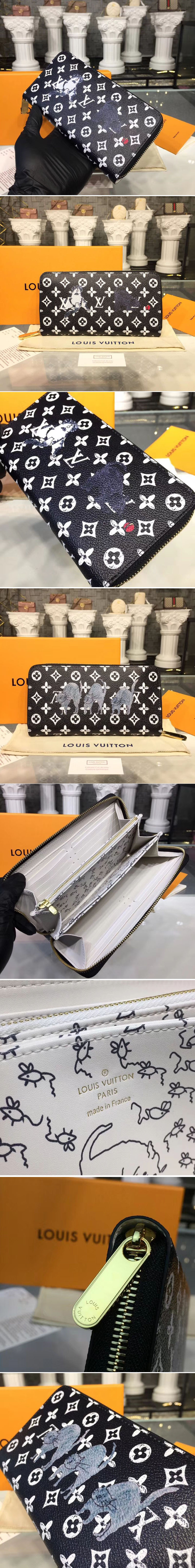 Replica Louis Vuitton M63875 LV Transformed Monogram canvas Zippy Wallet Black