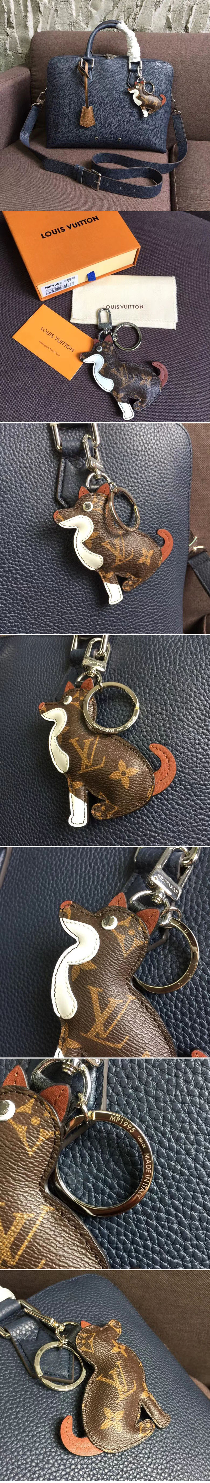 Replica Louis Vuitton MP1995 Dog Bag Charm and Key Holder Monogram canvas