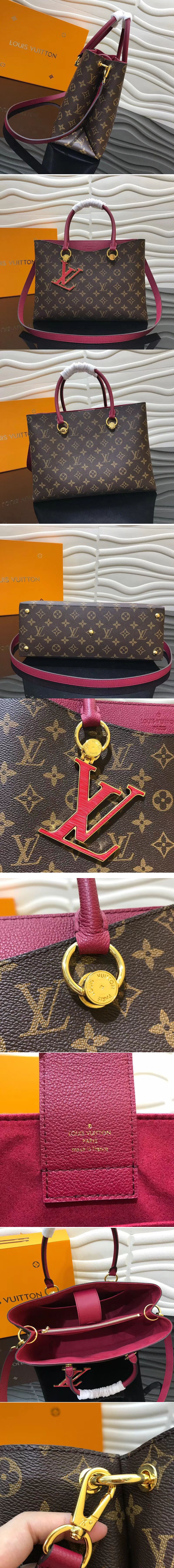 Replica Louis Vuitton N40050 LV Riverside Monogram Canvas Bags Wine