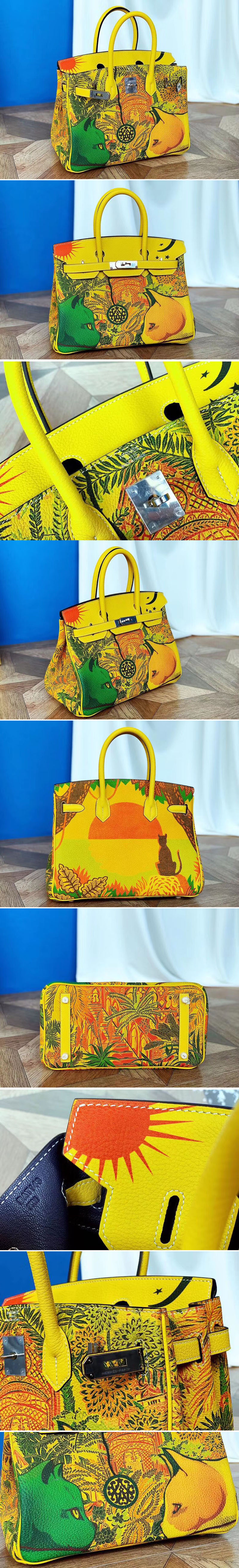 Replica Hermes birkin 25 Cat Limited Edtion Bags Original Togo Leather Full Handstitch