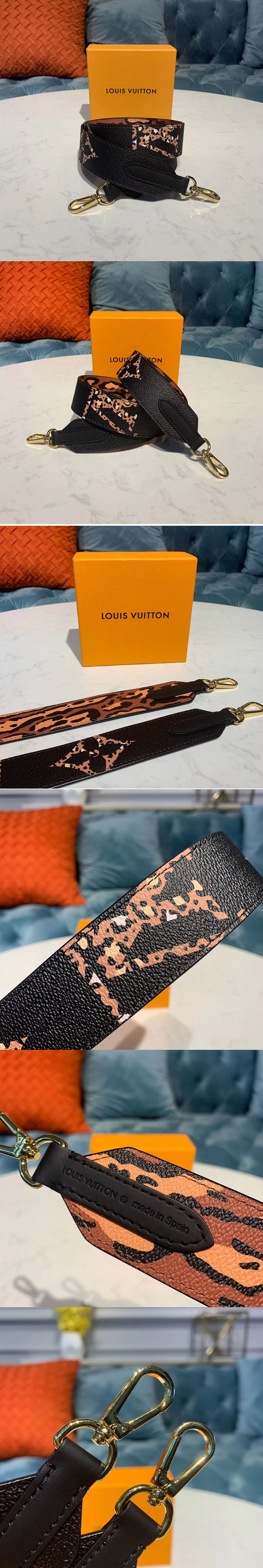 Replica Louis Vuitton J02455 LV Bandouliere Strap Black Monogram canvas