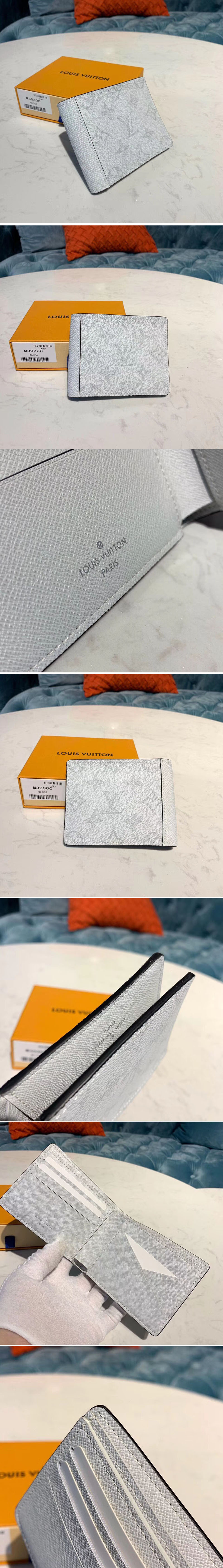 Replica Louis Vuitton M30300 LV Multiple Wallet White Monogram Canvas