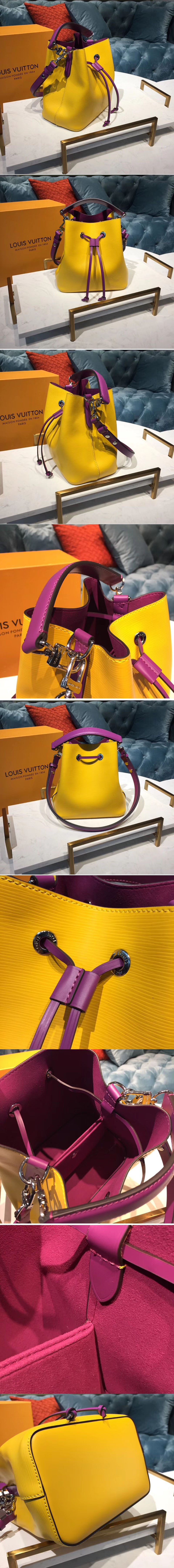 Replica Louis Vuitton M53612 LV Neonoe BB Epi Leather Yellow