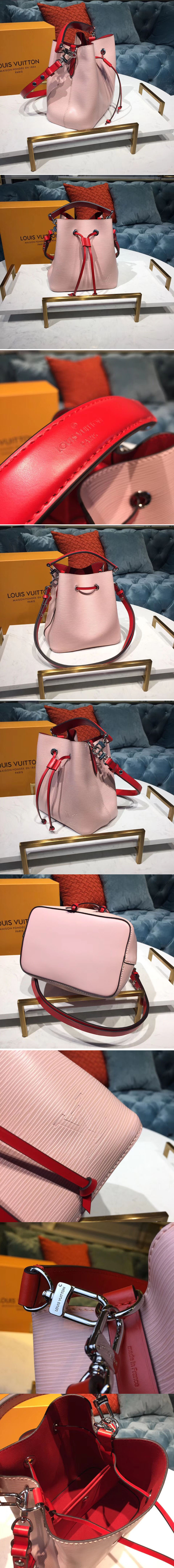 Replica Louis Vuitton M53609 LV Neonoe BB Epi Leather Rose Ballerine