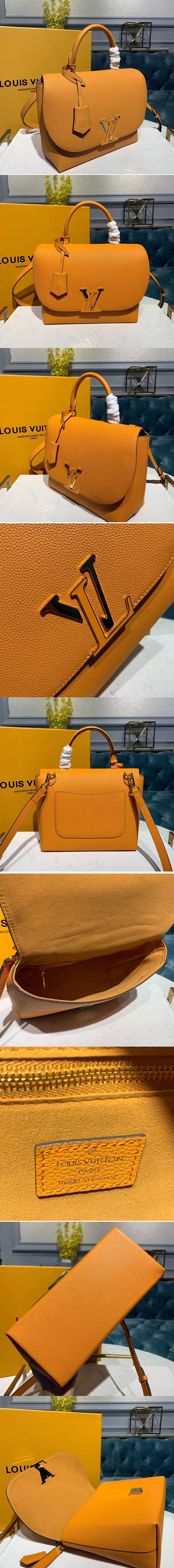 Replica Louis Vuitton M53771 LV Volta Bags Colvert Safran Yellow Calf leather