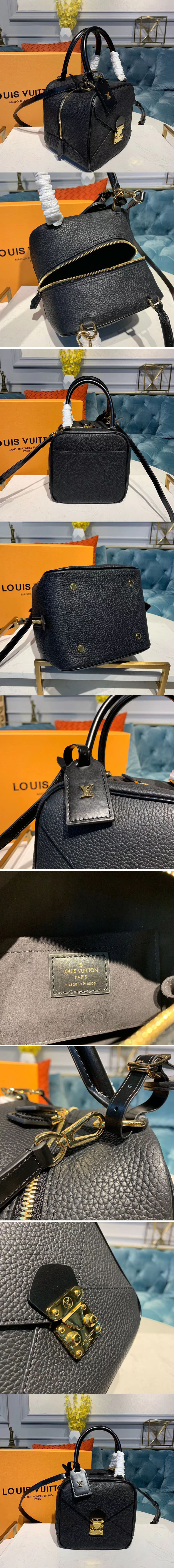 Replica Louis Vuitton M55334 LV Neo Square Bags Black Taurillon leather