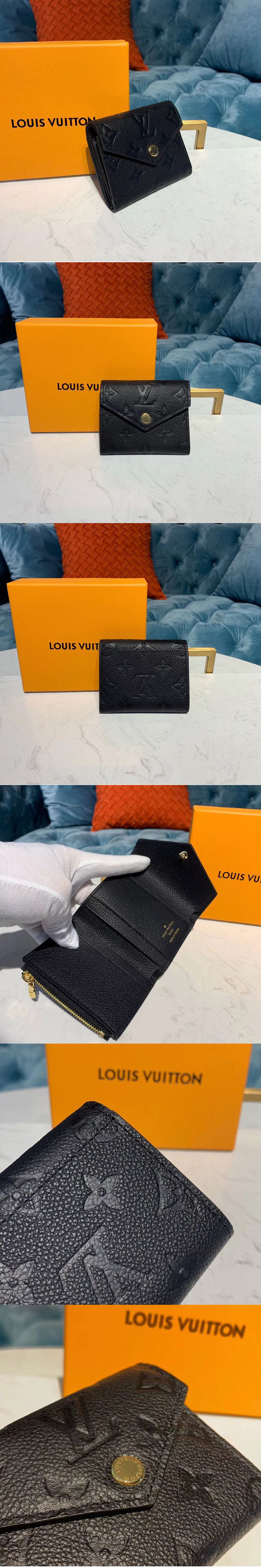 Replica Louis Vuitton M62935 LV Zoe Wallet Black Monogram Empreinte Leather