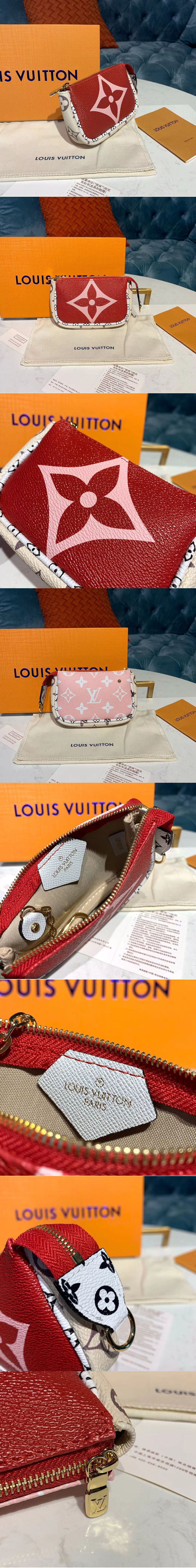 Replica Louis Vuitton M67579 LV Mini Pochette Accessoires Red/Pink Monogram Canvas