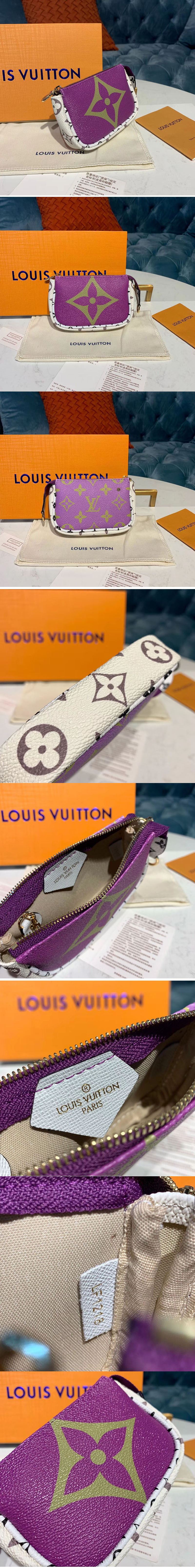 Replica Louis Vuitton M67579 LV Mini Pochette Accessoires Purple Monogram Canvas