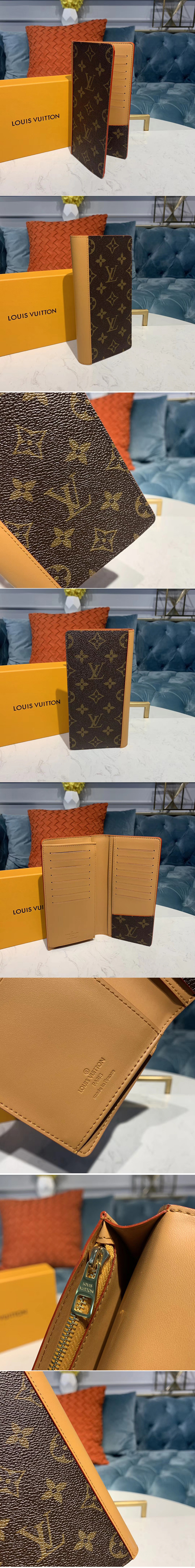 Replica Louis Vuitton M69029 LV Brazza Wallet Monogram canvas With leather lining