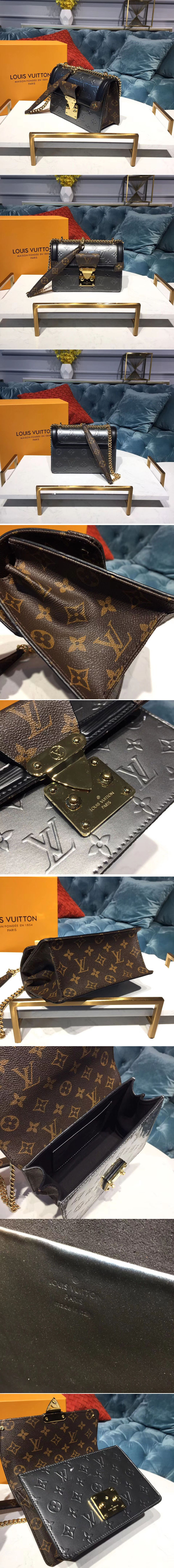 Replica Louis Vuitton M90442 LV Wynwood Bags Monogram Vernis Grey