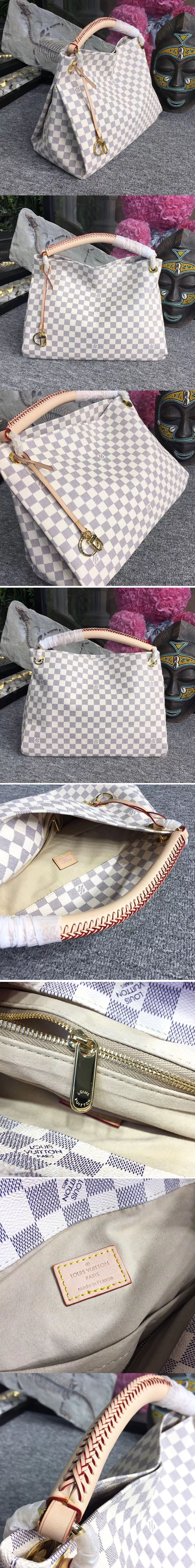 Replica Louis Vuitton N41174 LV Artsy MM Bags Damier Azur Canvas