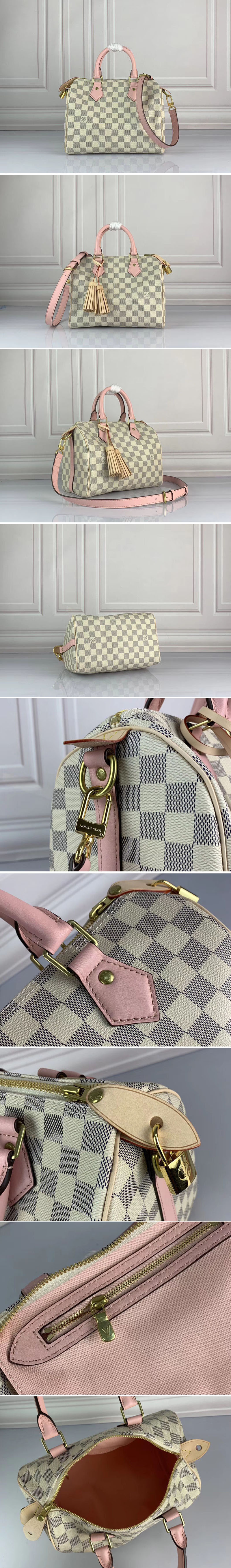 Replica Louis Vuitton N44366 Speedy Bandouliere 25 Bags Damier Azur Canvas