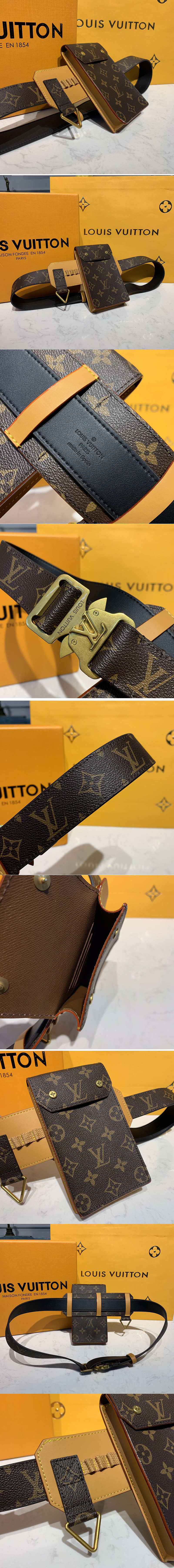 Replica Louis Vuitton M0235V LV Utility 35mm belt in Monogram canvas