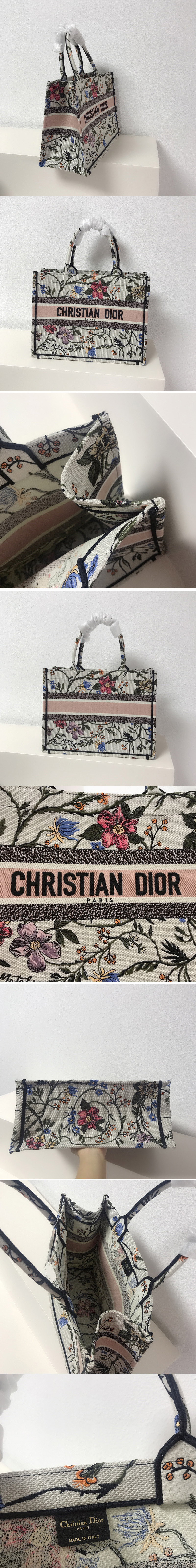 Replica Dior M1286 Medium Dior Book Tote Bag in Embroidery