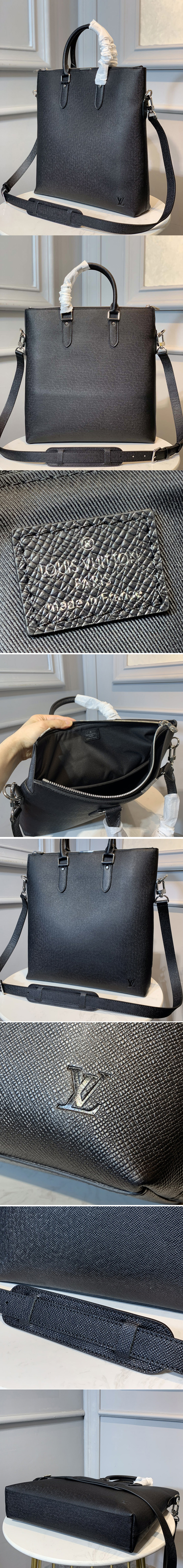 Replica Louis Vuitton M33433 LV Anton tote Bag in Taiga Leather