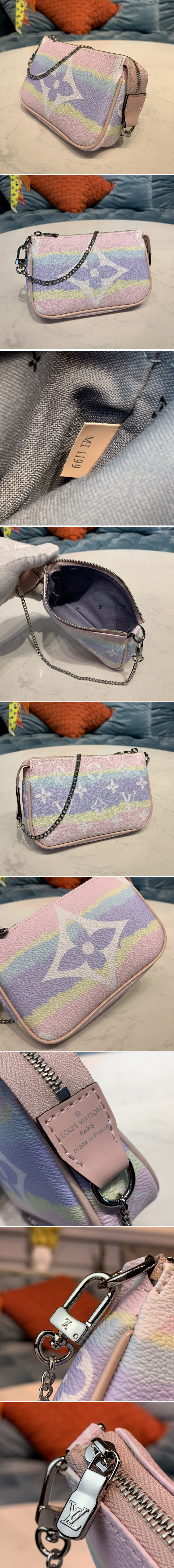 Replica Louis Vuitton M69269 LV Escale Mini Pochette Accessoires in Pastel Monogram Canvas