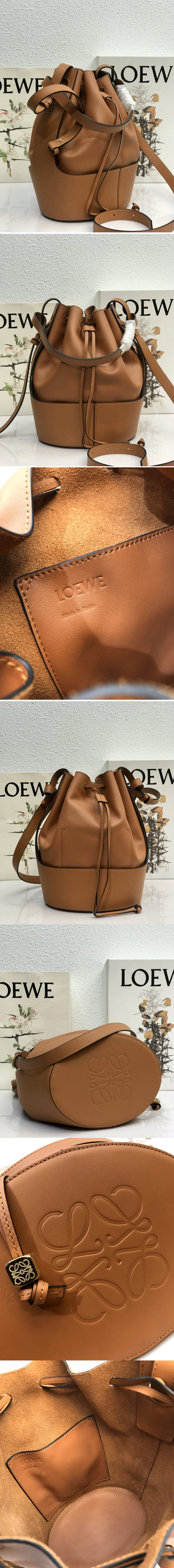 Replica Loewe Balloon bag in Tan nappa calfskin