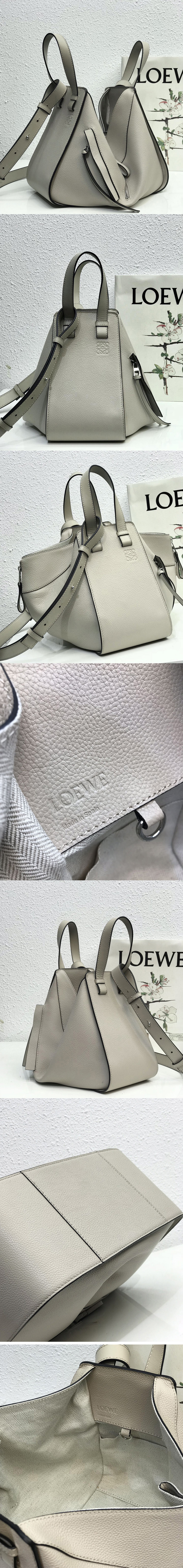 Replica Loewe Small Hammock bag in Grey classic calfskin