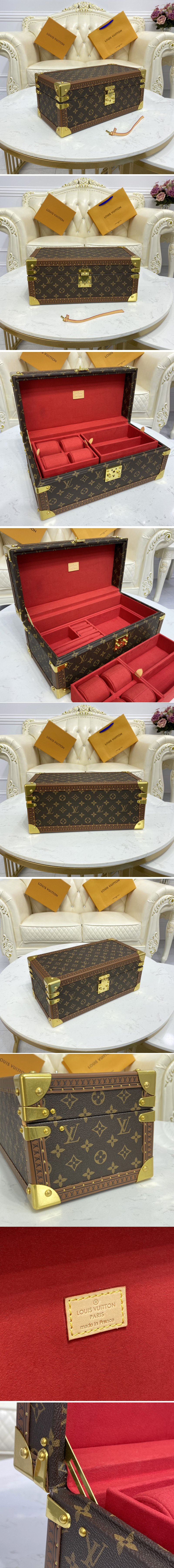 Replica Louis Vuitton Coffret Jewelry Box in Monogram Canvas