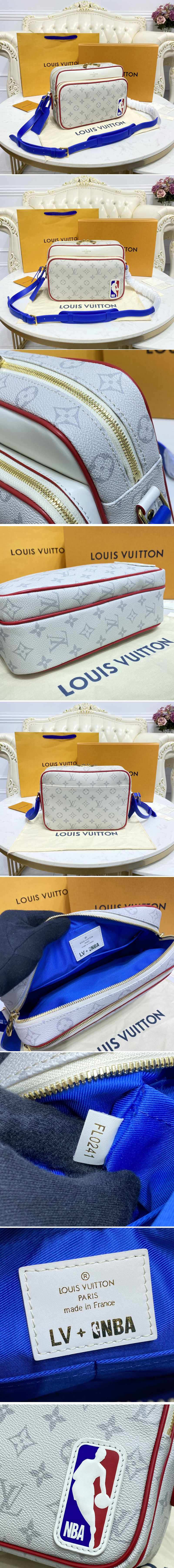 Louis Vuitton M45583 LV LVxNBA Nil Messenger bag in Monogram