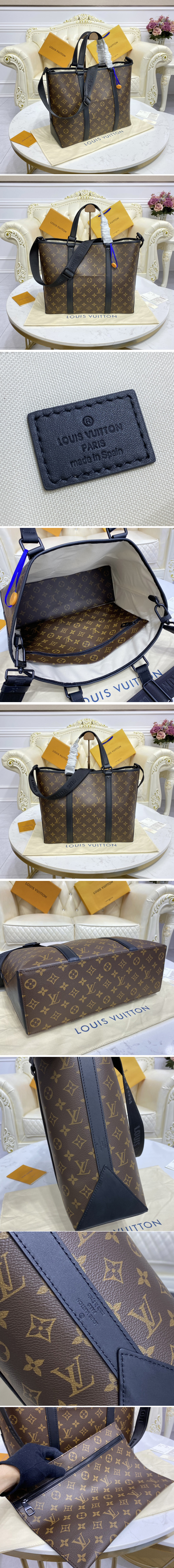 Authentic LOUIS VUITTON Monogram Macassar Weekend Tote PM M45734