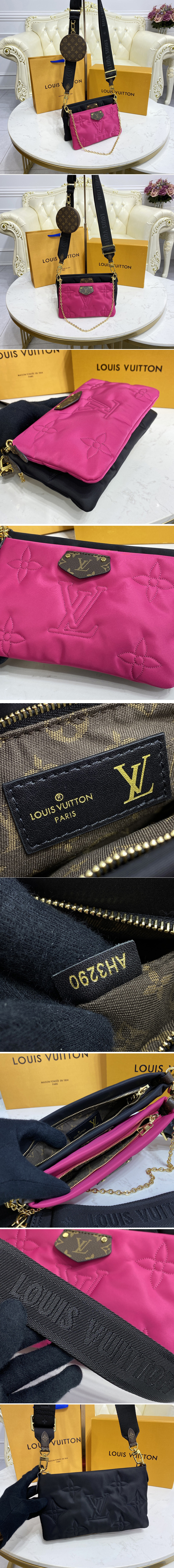 Replica Louis Vuitton M58980 LV Maxi Multi Pochette Accessoires handbag in eco-responsible Econyl regenerated nylon