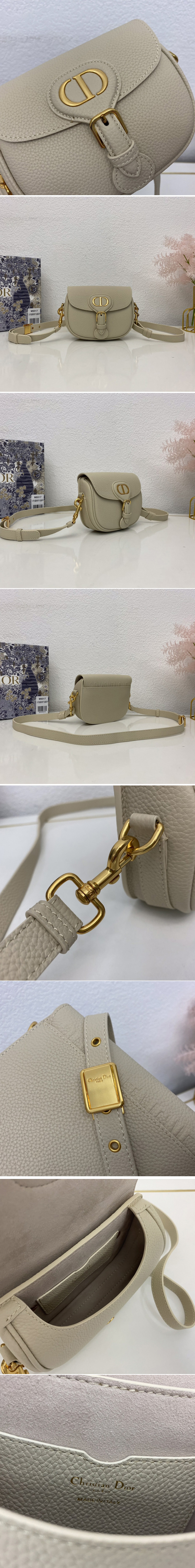 Replica Christian Dior M9317 Small Dior Bobby Bag in Beige Box Calfskin