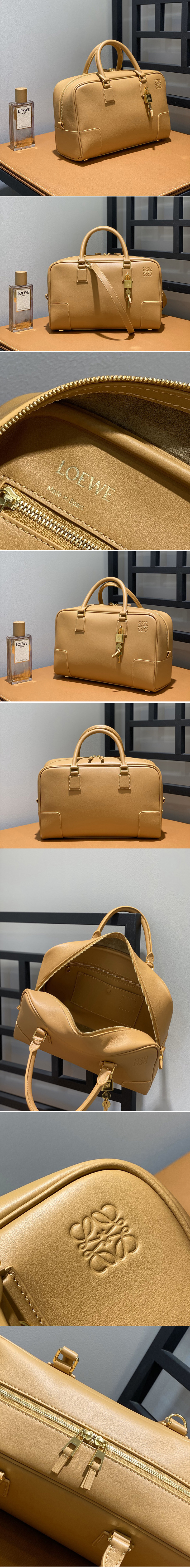 Replica Loewe Amazona 28 bag in Warm Desert nappa calfskin