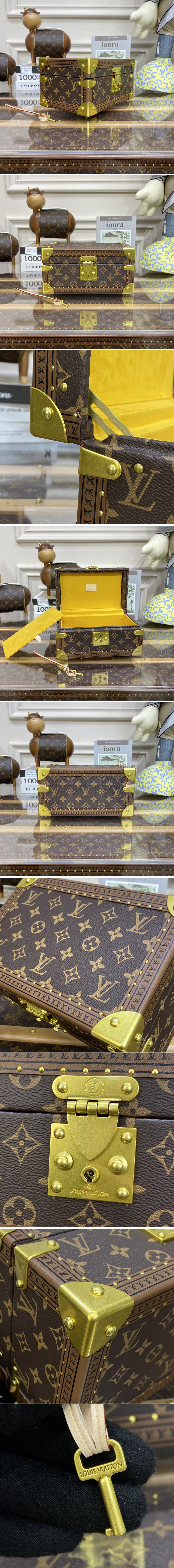 Replica Louis Vuitton M20292 LV Coffret Tresor 24 Jewellery Box in monogram canvas With Yellow