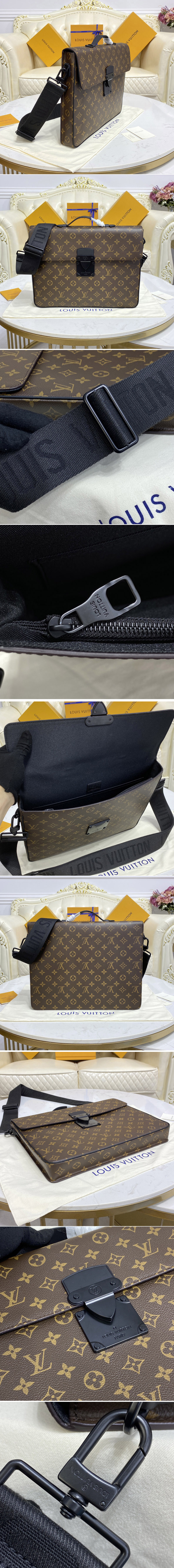 Shop Louis Vuitton Monogram Plain Leather Logo Business & Briefcases (S  LOCK BRIEFCASE, M20835) by Mikrie