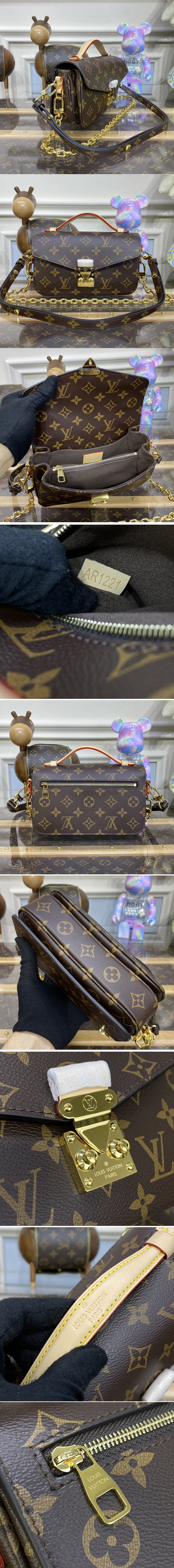 Replica Louis Vuitton M46279 LV Pochette Métis East West bag in Monogram coated canvas