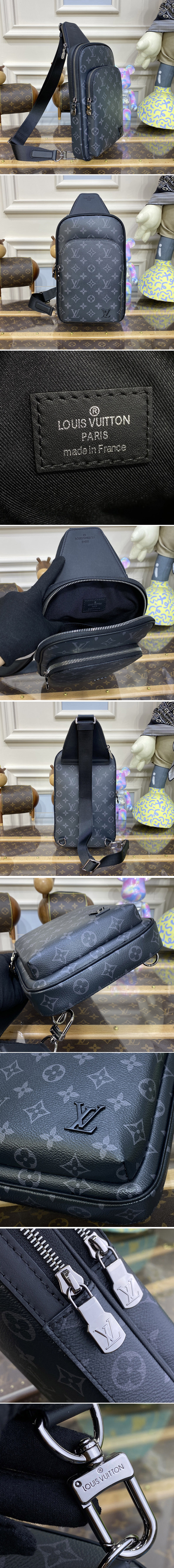 Replica Louis Vuitton M46344 LV Avenue Sling Bag NM in Monogram coated canvas