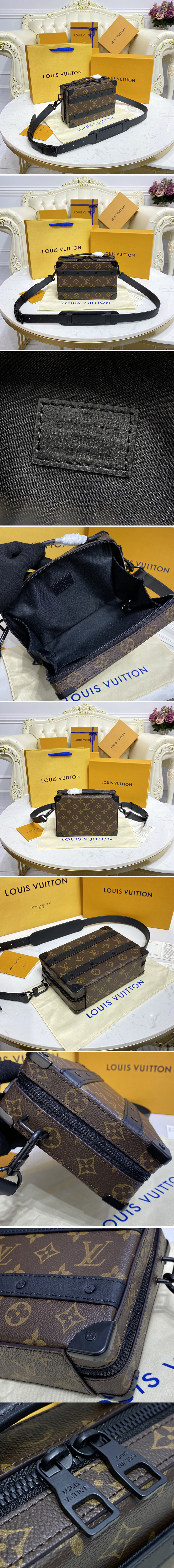 Replica Louis Vuitton M45935 LV Handle Soft Trunk Bag in Monogram Macassar coated canvas