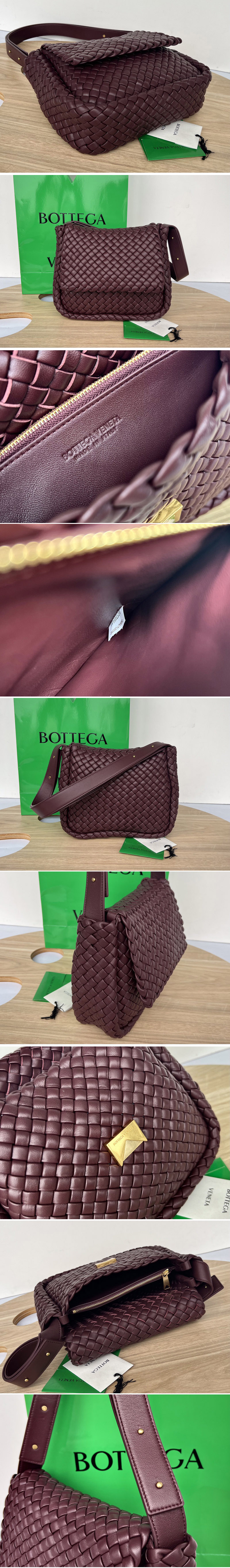 Replica Bottega Veneta 709418 Cobble Shoulder Bag in Fondant padded intreccio leather