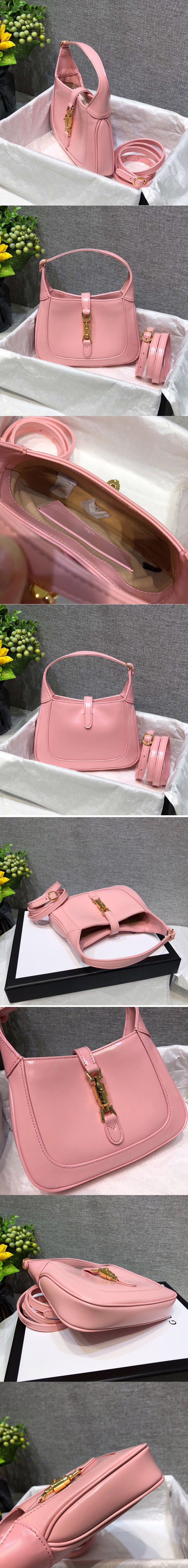 Replica Gucci ‎637092 Jackie 1961 mini shoulder bag in Pink Leather