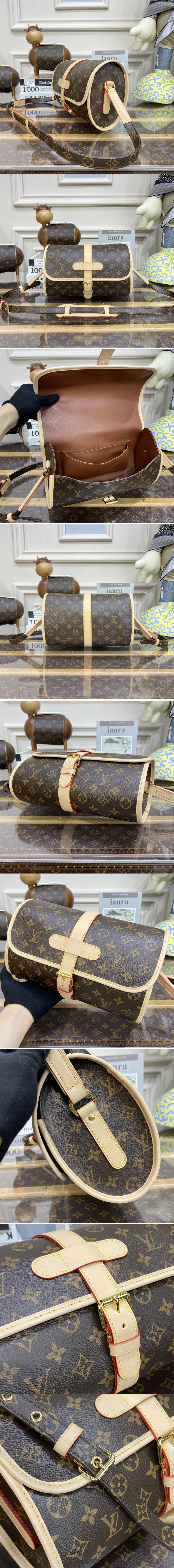 Replica Louis Vuitton M51369 LV Marne Shoulder Bag in Monogram Canvas