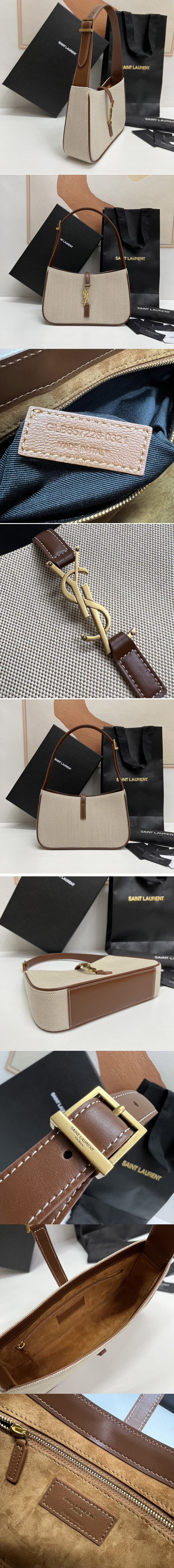 Replica Saint Laurent 657228 YSL LE 5 À 7 IN CANVAS AND LEATHER