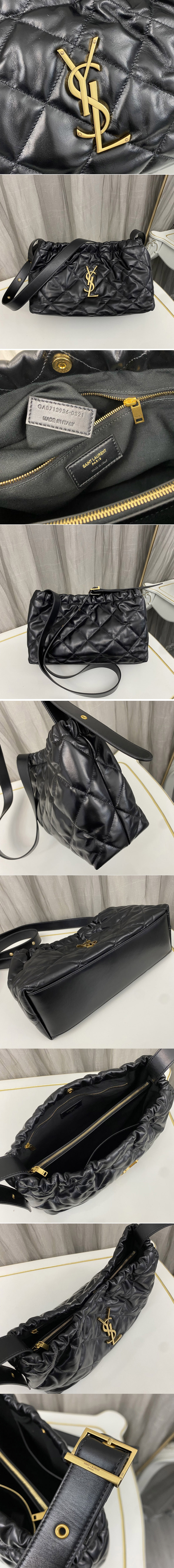 Replica Saint Laurent 713936 Leather bag in Black Leather