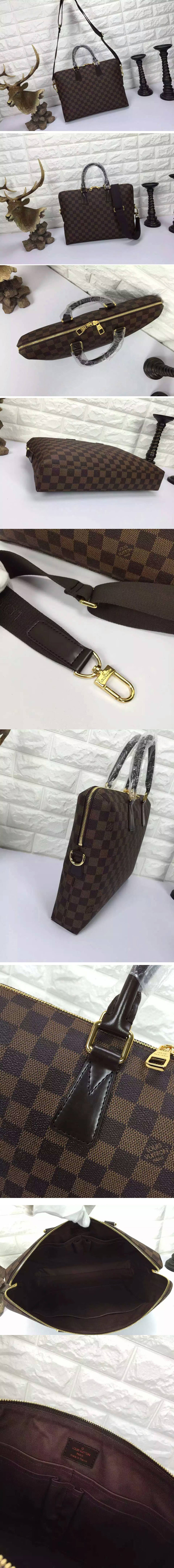 Replica Louis Vuitton N42242 Damier Ebene Canvas Porte-Documents Jour Bags