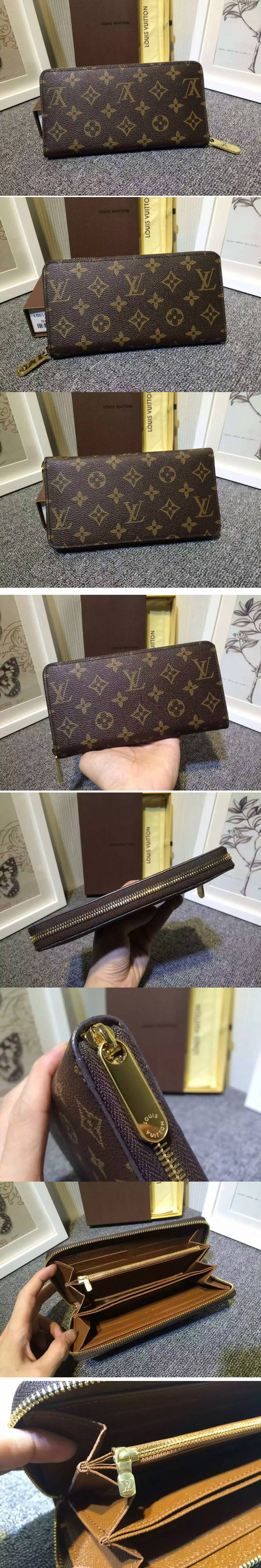 Replica Louis Vuitton Zippy Wallet Monogram Canvas M60017