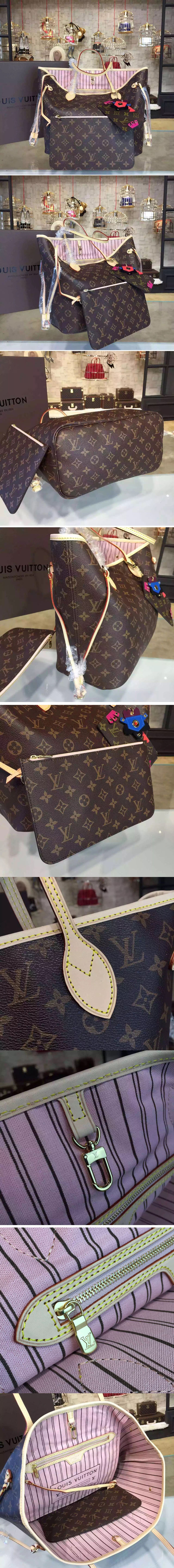 Replica Louis Vuitton M50366 Neverfull MM Monogram Canvas Bags