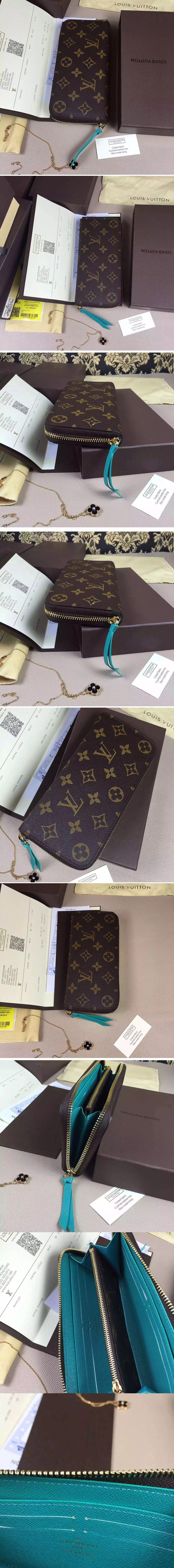 Replica Louis Vuitton M60858 Clemence Wallet Monogram Canvas 